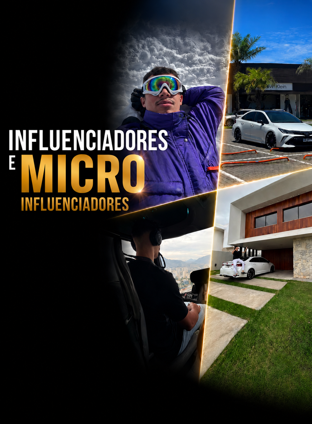 Influenciadores e micro influenciadores